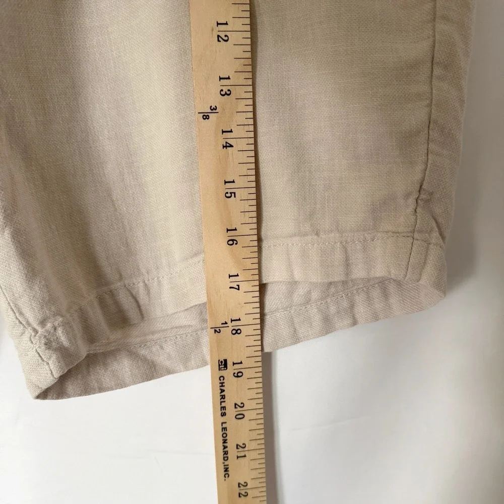 Zara Linen Blend Men Size 31 Shorts Summer Casual Beach Lightweight Neutral - Picture 5 of 9